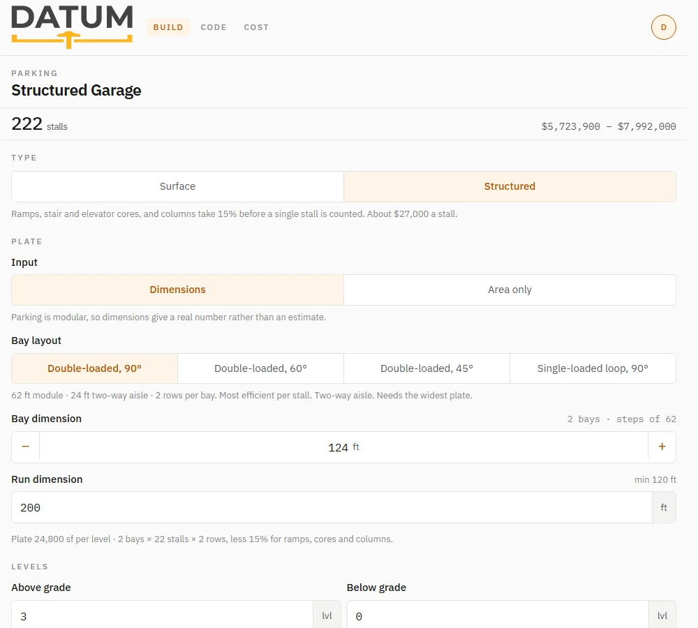 Parking tool screenshot